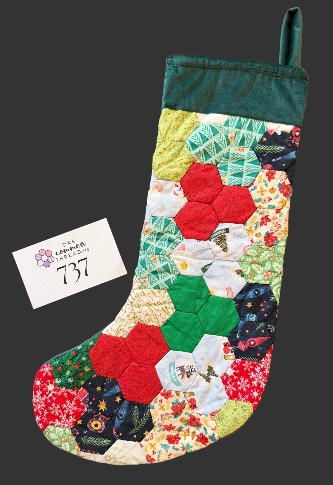 Run Rudolph Run, A Finished Christmas Stocking