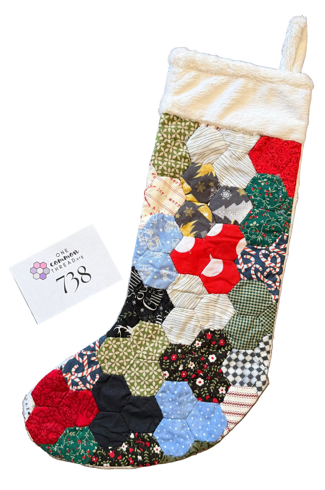 Here Comes Santa Claus, A Finished Christmas Stocking