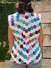 Load image into Gallery viewer, Sugar Sprinkles, Quilted Vest with Tie