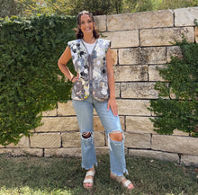 Load image into Gallery viewer, Disco Diva, Quilted Vest with Tie