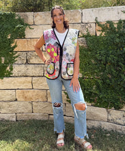 Load image into Gallery viewer, Aurora Green, Quilted Vest with Tie