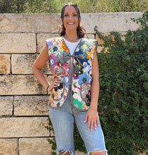 Load image into Gallery viewer, Ambrosia, Quilted Vest with Tie
