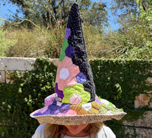 Load image into Gallery viewer, Wicked Night, Quilted Witch Hat