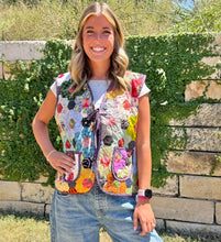 Load image into Gallery viewer, Plum Wine, Quilted Vest with Tie
