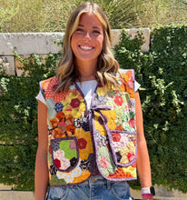 Load image into Gallery viewer, Honeymoon, Quilted Vest with Tie