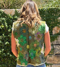 Load image into Gallery viewer, Deep Mystery Quilted Vest with Tie