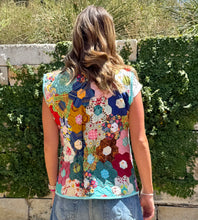 Load image into Gallery viewer, Rockin' Blue, Quilted Vest with Tie
