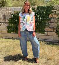 Load image into Gallery viewer, Spring Fling, Quilted Vest with Tie