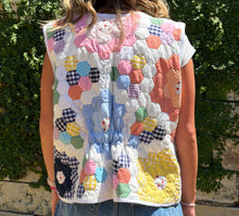 Load image into Gallery viewer, Spring Fling, Quilted Vest with Tie