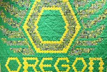 Load image into Gallery viewer, Oregon Ducks, A Finished Quilt