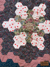 Load image into Gallery viewer, Cheery Petunia Garden, A Finished Quilt