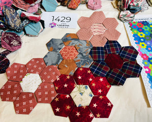 Shakespearean Ambition,  1" Hexagons Throw Quilt Kit, 950 pieces