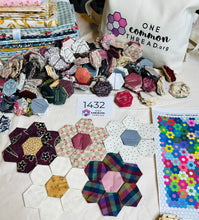 Load image into Gallery viewer, The Individualist,  1&quot; Hexagons Throw Quilt Kit, 950 pieces