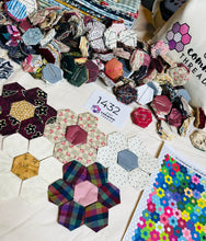 Load image into Gallery viewer, The Individualist,  1&quot; Hexagons Throw Quilt Kit, 950 pieces