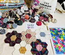 Load image into Gallery viewer, The Individualist,  1&quot; Hexagons Throw Quilt Kit, 950 pieces