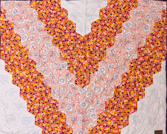 White Roses, A Finished Baby Quilt
