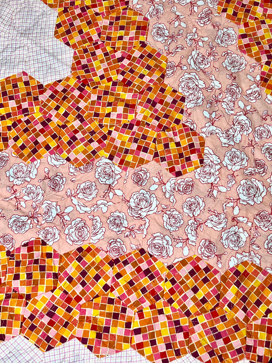 White Roses, A Finished Baby Quilt