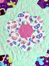 Load image into Gallery viewer, Butterfly Baby, A Finished Baby Quilt