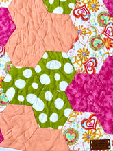 Load image into Gallery viewer, Pink Polka Dot, A Finished Baby Quilt