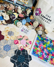 Load image into Gallery viewer, Journey of A Lifetime,  1&quot; Hexagons Throw Quilt Kit, 950 pieces