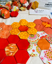 Load image into Gallery viewer, Wave of Orange, 1&quot; Hexagon Table Runner Kit, 250 pieces