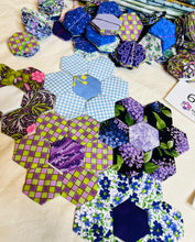 Load image into Gallery viewer, Moody Garden, 1&quot; Hexagon Table Runner Kit, 250 pieces