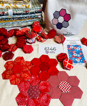 Load image into Gallery viewer, The Red Wheelbarrow, 1&quot; Hexagon Table Runner Kit, 250 pieces