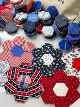 Load image into Gallery viewer, God Bless America, 1&quot; Hexagons 520 piece Comfort Quilt Kit