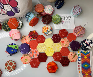 At The End of Rain, 1" Hexagon Table Runner Kit, 375 pieces