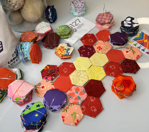 At The End of Rain, 1" Hexagon Table Runner Kit, 375 pieces