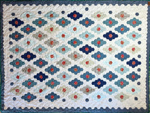Load image into Gallery viewer, Blue Diamonds, A Finished Quilt
