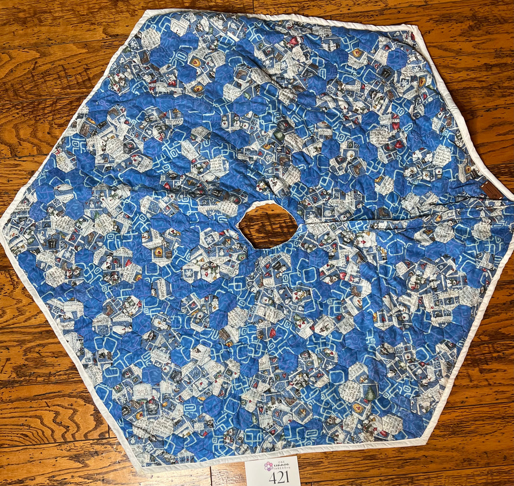 Snowflake Christmas Tree Skirt