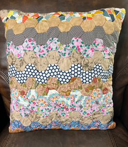 Laughing Blossoms, Finished Pillow Cover