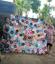 Load image into Gallery viewer, Flower Power, A Finished Quilt