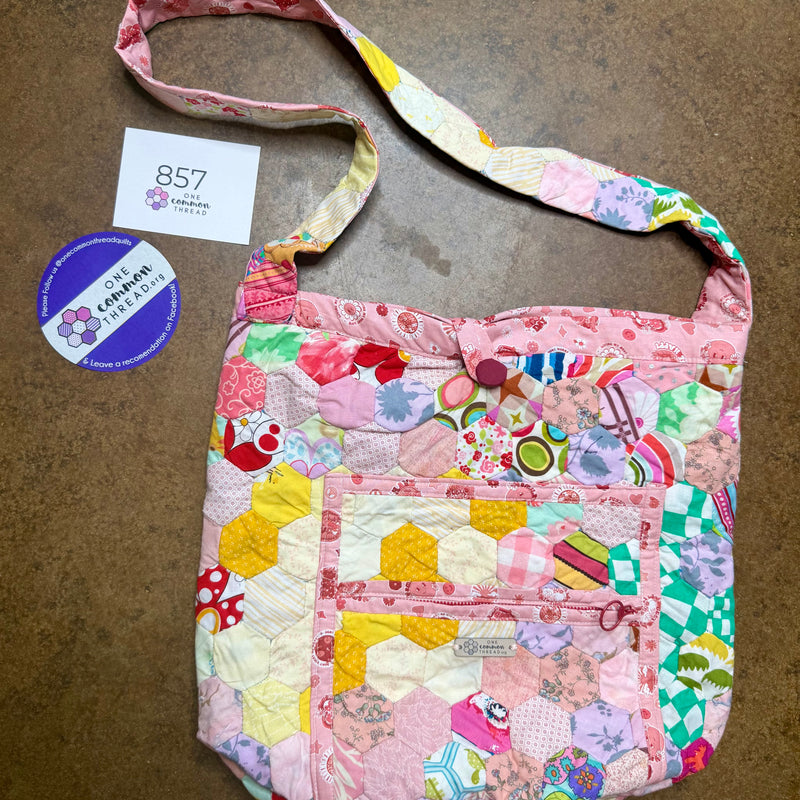 Coastal Confetti, Side Satchel Bucket Bag