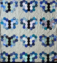 Load image into Gallery viewer, Monarch Azul, A Finished Baby/Comfort Quilt