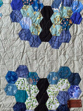 Load image into Gallery viewer, Monarch Azul, A Finished Baby/Comfort Quilt