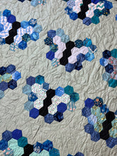 Load image into Gallery viewer, Monarch Azul, A Finished Baby/Comfort Quilt