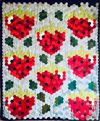 Strawberry Fields, A Finished Quilt