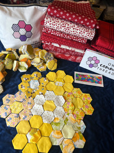 Sunshine, 1" Hexagon Table Runner Kit, 350 pieces