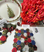 Load image into Gallery viewer, Fancy Christmas Mix Stocking  Kit, Makes 2, 1&quot; Hexagons, 200 pieces