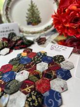 Load image into Gallery viewer, Fancy Christmas Mix Stocking  Kit, Makes 2, 1&quot; Hexagons, 200 pieces