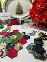 Load image into Gallery viewer, Holiday Stocking  Kit, Makes 2, 1&quot; Hexagons, 200 pieces