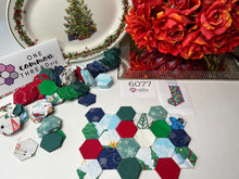 Load image into Gallery viewer, Christmas Special Stocking  Kit, Makes 2, 1&quot; Hexagons, 200 pieces