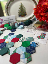 Load image into Gallery viewer, Christmas Special Stocking  Kit, Makes 2, 1&quot; Hexagons, 200 pieces