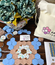 Load image into Gallery viewer, Where Oh Where Is My Baby Bear?,  1&quot; Hexagons Throw Quilt Kit, 1050 pieces