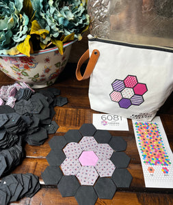 Floating Flowers, 1" Hexagon Table Runner Kit, 350 pieces