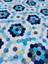 Load image into Gallery viewer, Light Blue Delphimium, A Finished Quilt**