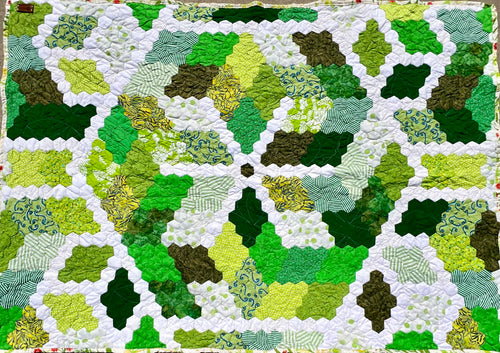 Pinwheel Green, A Finished Quilt
