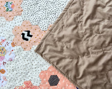 Load image into Gallery viewer, Peach Ribbons, A Finished Quilt